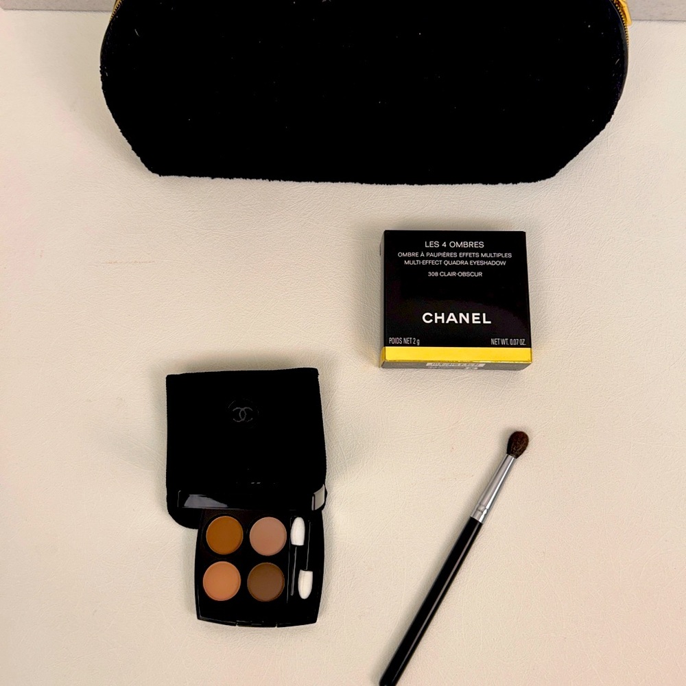 BNIB✨Chanel Les 4 Ombres Eyeshadow Quad – 308 Clair-Obscur-Rich Tones Authentic